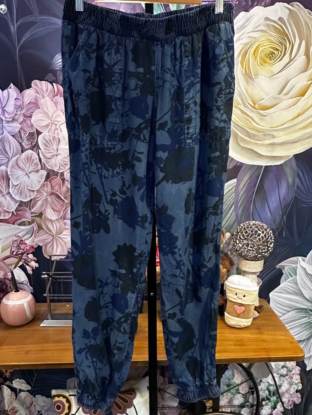 Juicy Couture L Floral Jogger Pants Y2K Coquette Cottagecore Streetwear